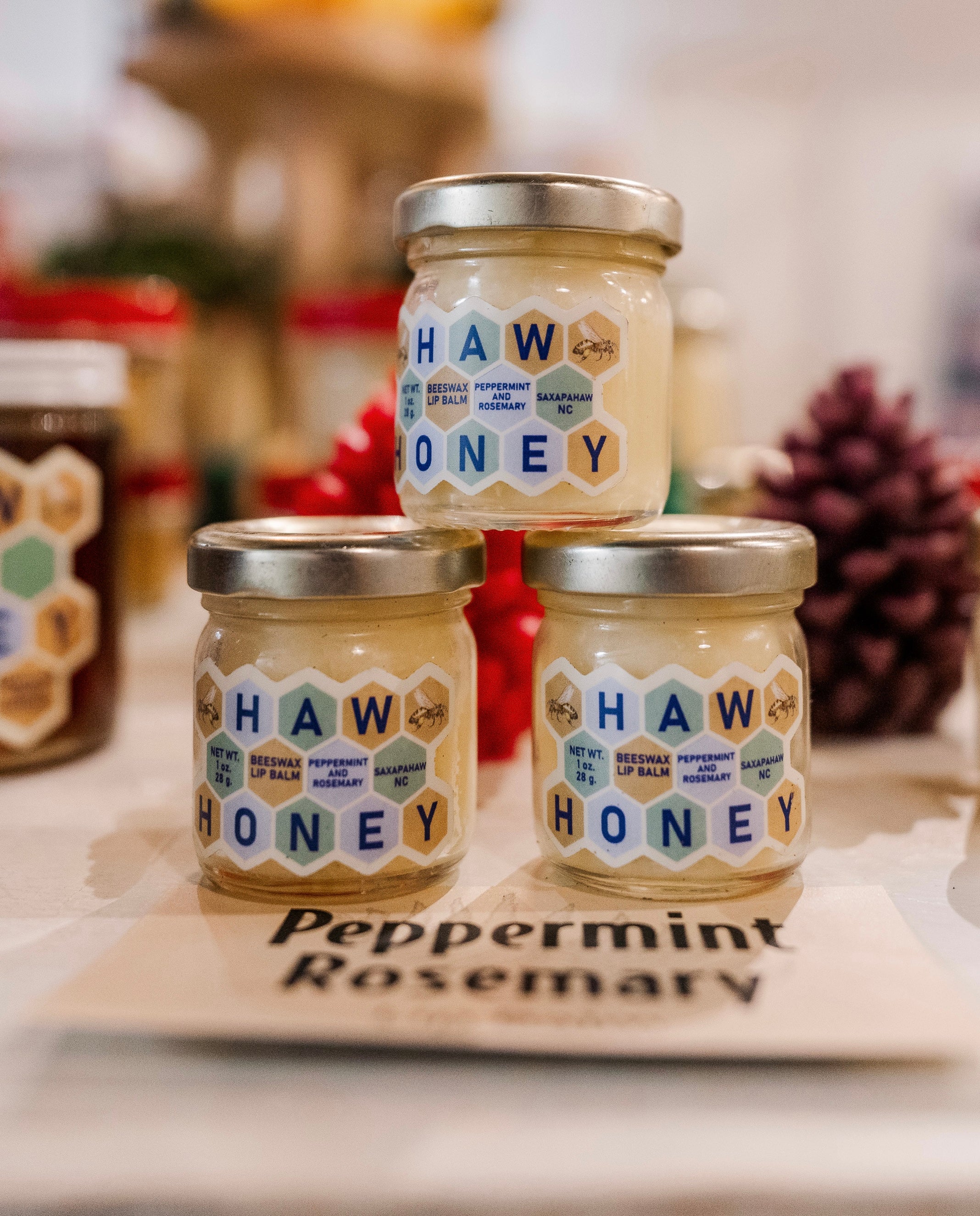 バイオアロマ　チリペッパー　3本セット Beeswax Body Balms and Lip Balm – Flower of Carolina